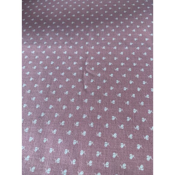 Joan Kessler Concord Fabrics Pink & Cream Cotton 1/2 Yard 44" Wide Fabric For Cr - Picture 1 of 7